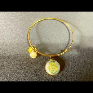 Alex and Ani Adjustable bangle, Hamsa charm.